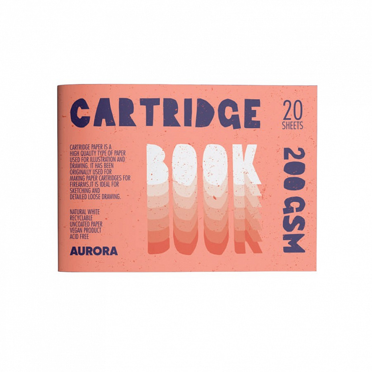 Скетчбук для набросков Aurora Cartridge 20 л, 200 гр/м2