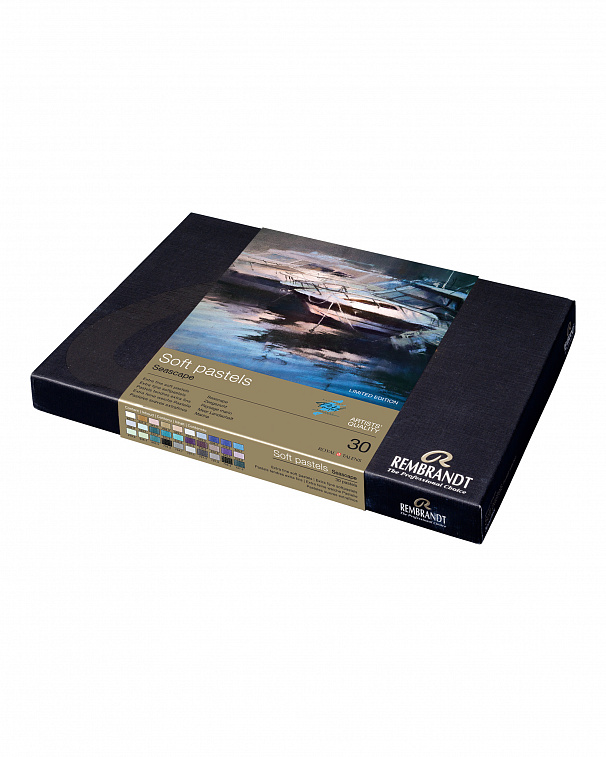 Набор сухой пастели Talens "Rembrandt"  Limited Edition  Морской пейзаж, 30 цв, в картонной коробке