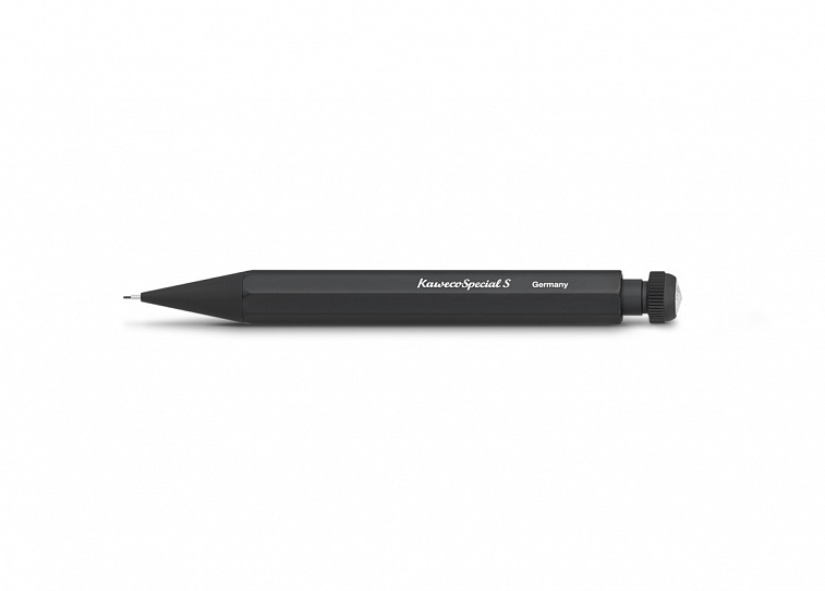 Карандаш механический Kaweco Special "S" 0,9 мм, корпус черный с ластиком 606x758