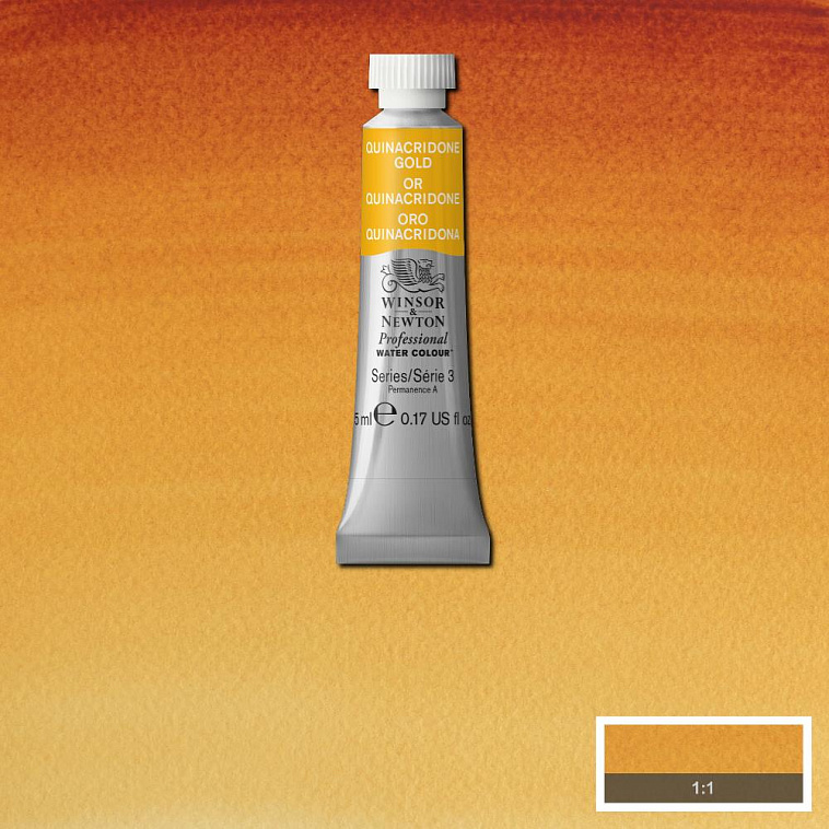 Акварель Winsor&Newton "Professional" в тюбике 5 мл Квинакридоновая золотистая 606x758