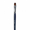 Кисть синтетика №12 овальная Альбатрос "Байкал" длинная ручка
