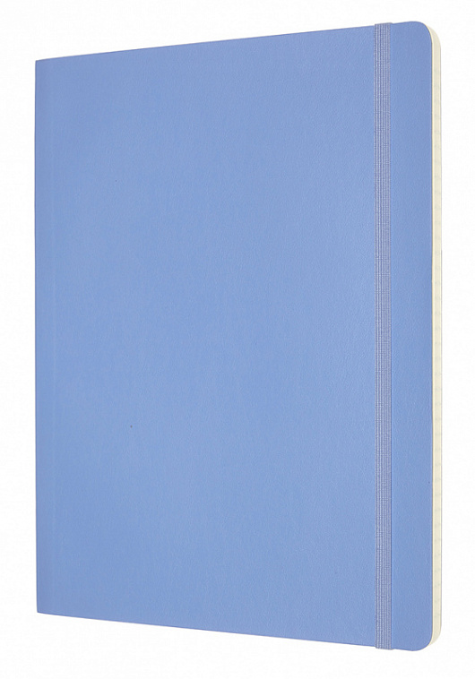 Записная книжка в линейку Moleskine "Classic Soft" XLarge 19х25 см 192 стр., обложка мягкая голубая 