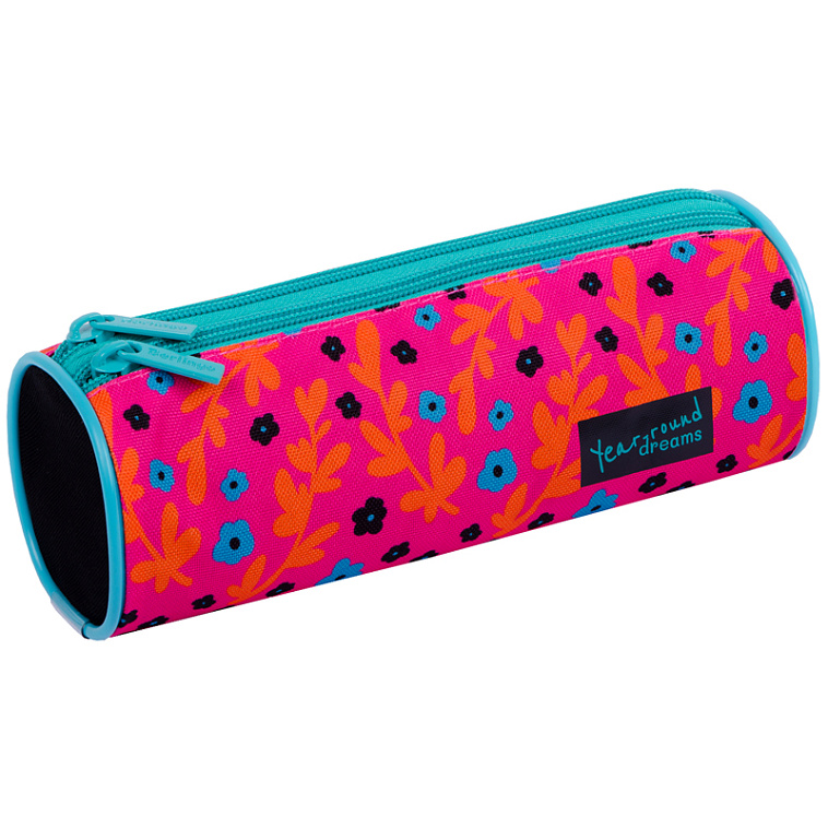 Пенал-тубус 2 отделения Berlingo "Pink pattern" 210*70 мм, полиэстер 606x758