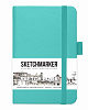 Блокнот для зарисовок Sketchmarker 9х14 см 80 л 140 г, твердая обложка Аквамарин 1