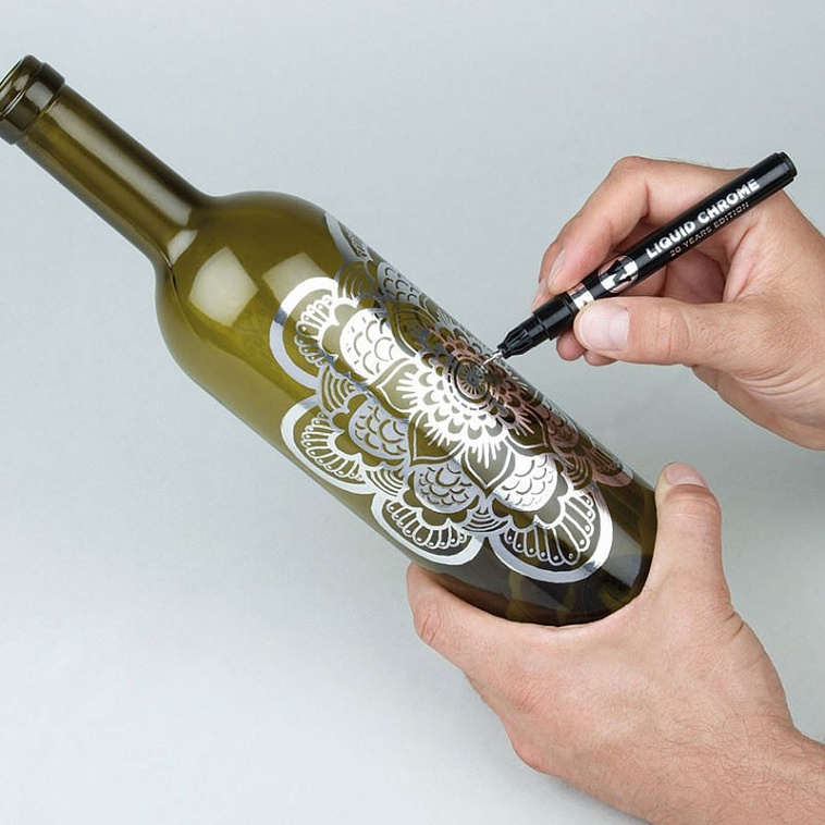 Маркер спиртовой Molotow "Liquid Chrome" Calligraphy 3 мм