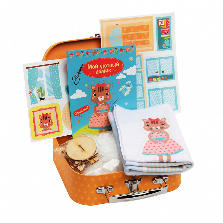 Игровой набор для детского творчества "Мой уютный домик" Кошечка