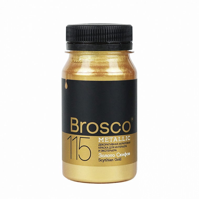 Краска декоративная Brosco 100 мл Золото Скифов 606x758