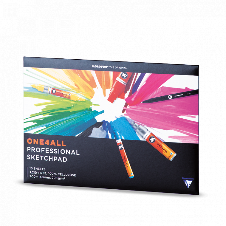 Набор бумаги Molotow One4ALL Professional Paper set 200x140 мм 