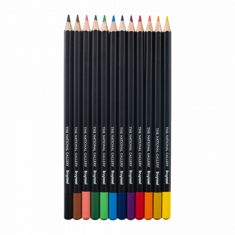 Набор карандашей цветных Bruynzeel "Подсолнухи" Ван Гог 12 шт в металлической коробке   
