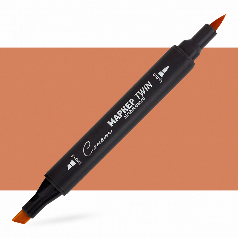 Маркер спиртовой Сонет "TWIN Brush" Хна 606x758