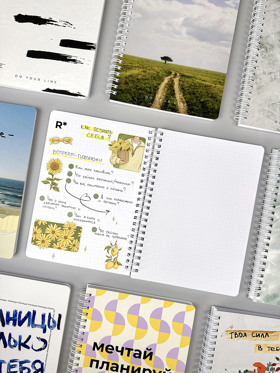 Блокнот в точку недатированный DoYourLine "Поток вдохновения", А5, 166 страниц 606x758