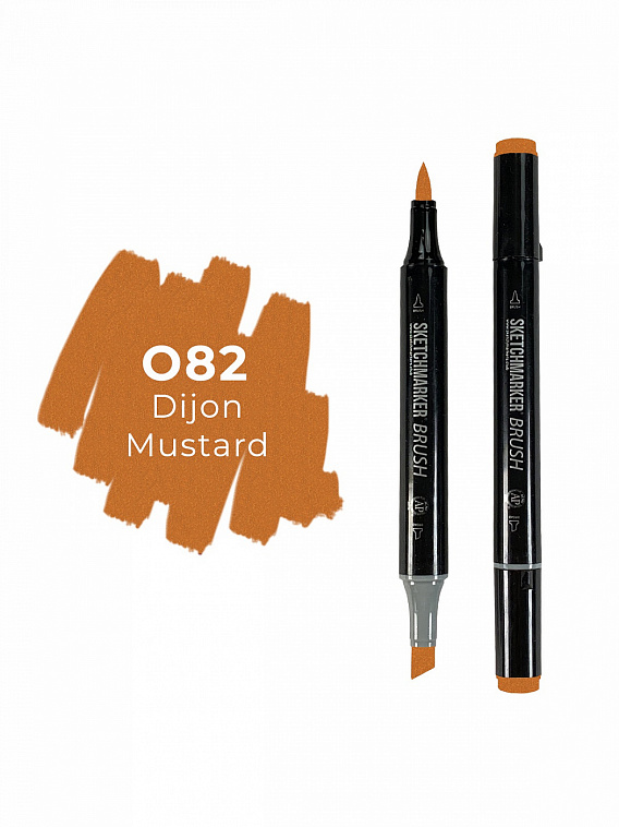 Маркер двухсторонний на спиртовой основе Sketchmarker Brush Цвет Дижонская горчица 606x758
