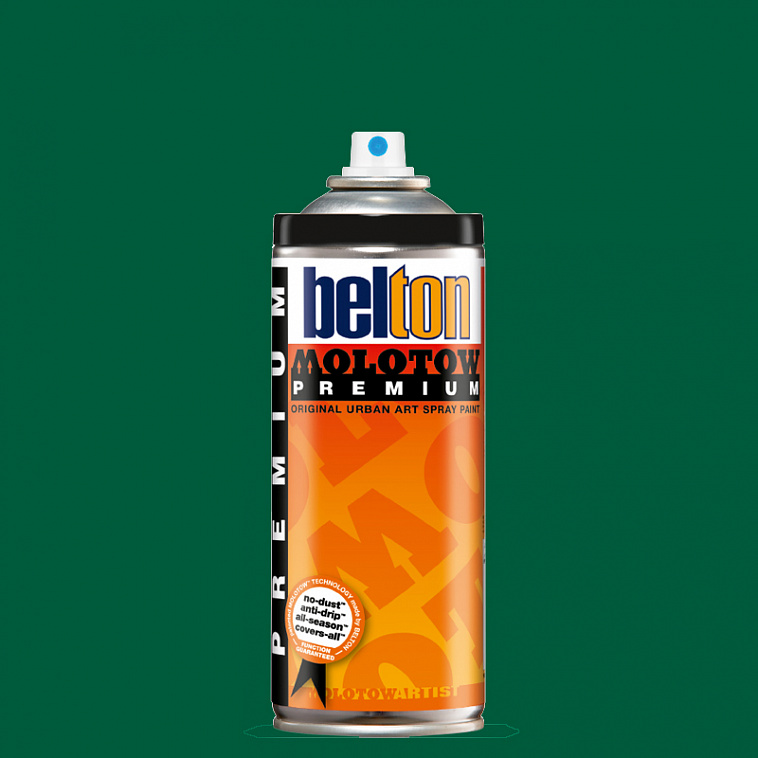 Аэрозольная краска Molotow Premium "belton" 400 мл #141 turquoise green middle 606x758