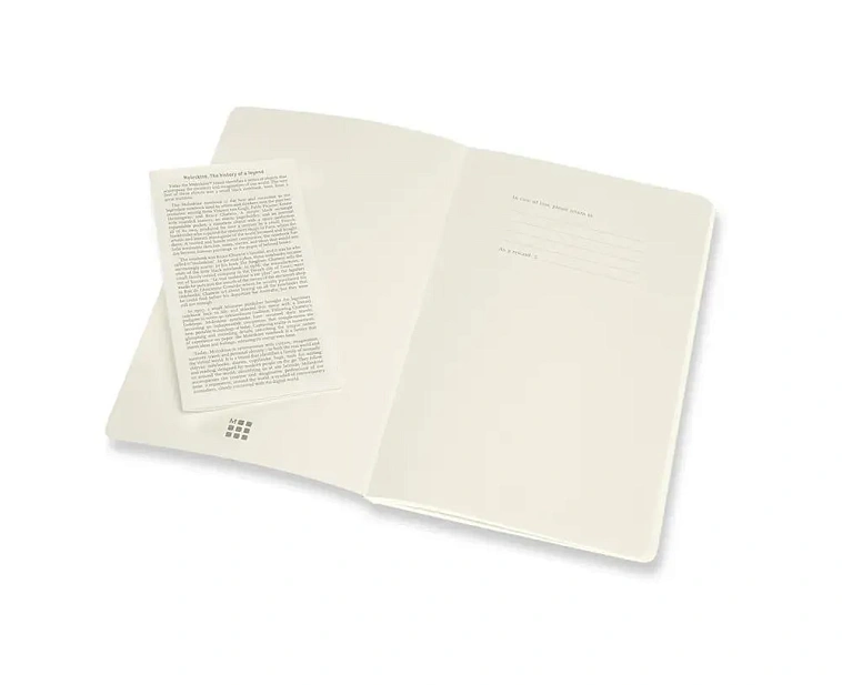Записная книжка в линейку Moleskine "Voland" 2 шт Large 13х21 см 96 стр., обложка мягкая зелен/желт 606x758