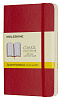 Записная книжка в линейку Moleskine "Classic Soft" Pocket, 90x140 мм 192 стр мягкая обложка, красный 1