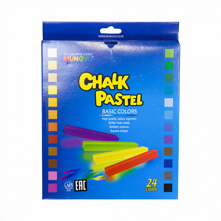 Набор сухой пастели Mungyo "Chalk Pastel" 24 цв, в картонной коробке