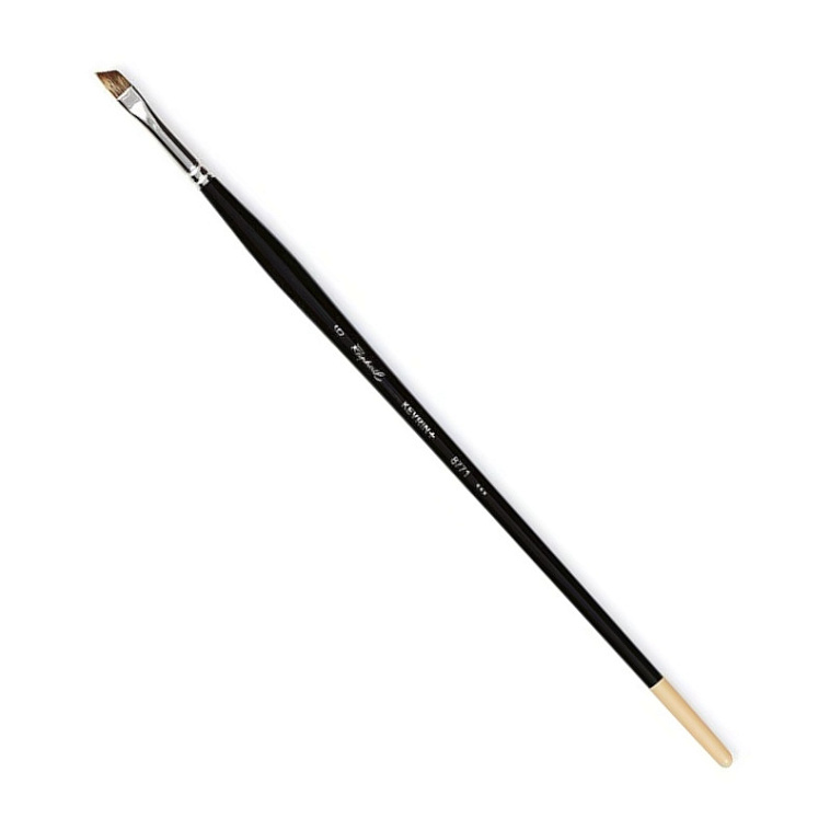 Кисть синтетика имитация мангуста №6 наклонная Sennelier "Kevrin+" длинная ручка 606x758
