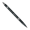 Маркер-кисть двусторонний на водной основе Tombow ABT N45 холодный серый 10