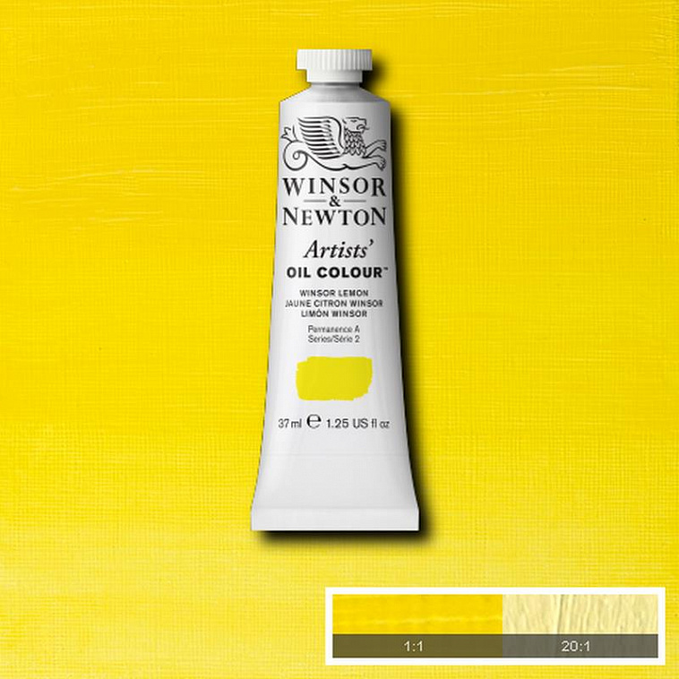 ♦Масло Winsor&Newton "ARTISTS" 37 мл Винзор лимон  606x758