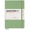 Записная книжка нелинованная Leuchtturm A5 251 стр., твердая обложка ,пастельный зеленый