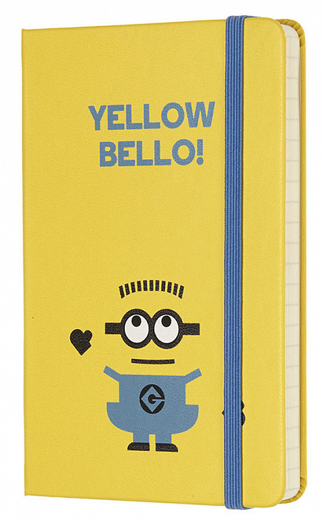 Записная книжка в линейку Moleskine "MINIONS" Pocket 90x140 мм 192 стр желтый