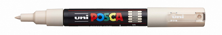 Маркер UNI "POSCA" PC-1M, 0,7 мм, наконечник пулевидный, цвет бежевый 606x758