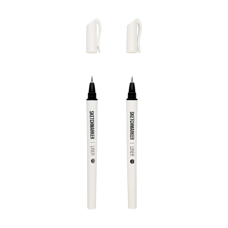 Набор ручек капиллярных SKETCHMARKER 2 шт (0.05, 0.2мм) черные 606x758