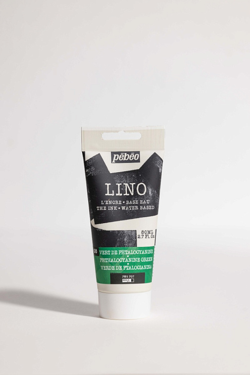 Краска для линогравюры Pebeo "LINO" 80 мл, фталоцианин зеленый 606x758