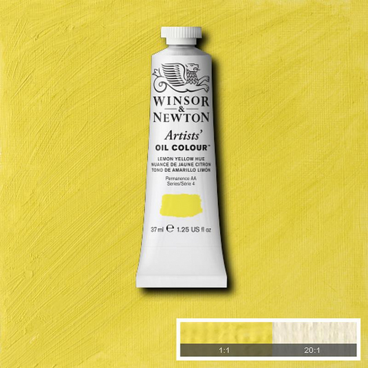 ▲Масло Winsor&Newton "ARTISTS" 37 мл желтый лимон 606x758