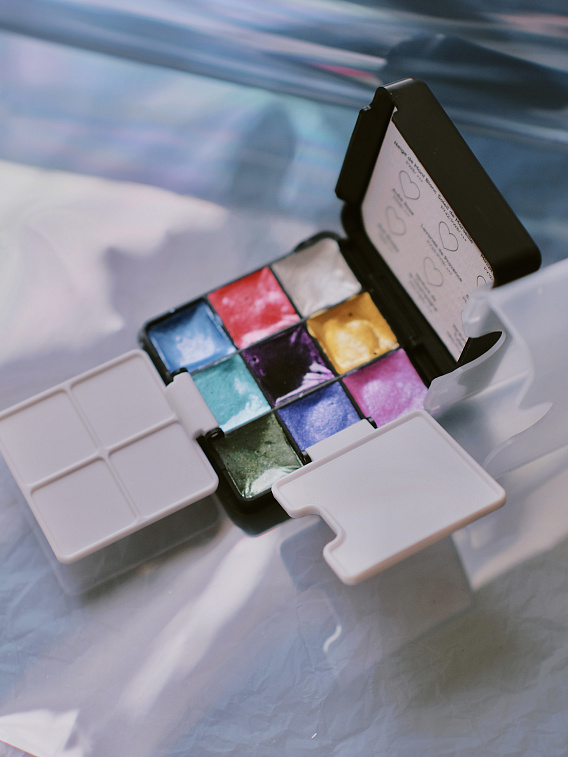 Набор акварели nuance. Eclat de Perles, 9 жемчужных оттенков 606x758