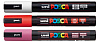 Набор маркеров POSCA PC-5M, 3 шт, белый/красный/малиновый, в блистере 1