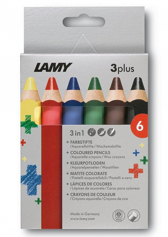 Набор карандашей цветных LAMY "3Plus" 6 шт., картон 606x758
