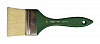 Кисть щетина №80 флейц Гамма, зелёная ручка 