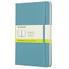 Записная книжка нелинованный Moleskine "Classic" Large, 130х210 мм 240 стр, обложка голубая 1