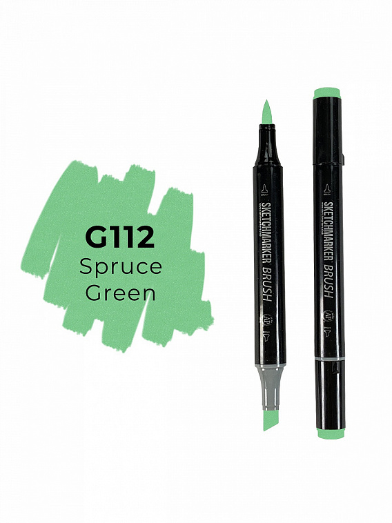 Маркер двухсторонний на спиртовой основе Sketchmarker Brush Цвет Зеленая ель 606x758