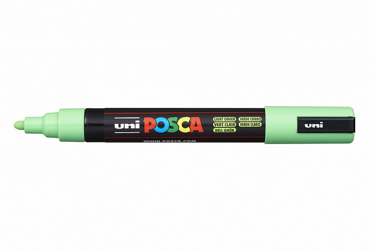 Маркер UNI "POSCA" PC-5M, 1,8-2,5 мм, наконечник пулевидный, цвет салатовый 606x758