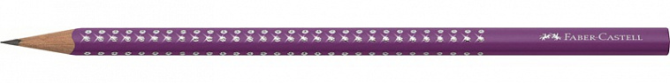 Карандаш чернографитный Faber-Castell "Sparkle" B, цвет корпуса фиолетовый