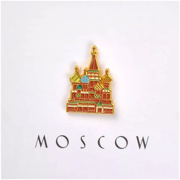 Значок металлический "Heart of Moscow" Покровский собор 606x758