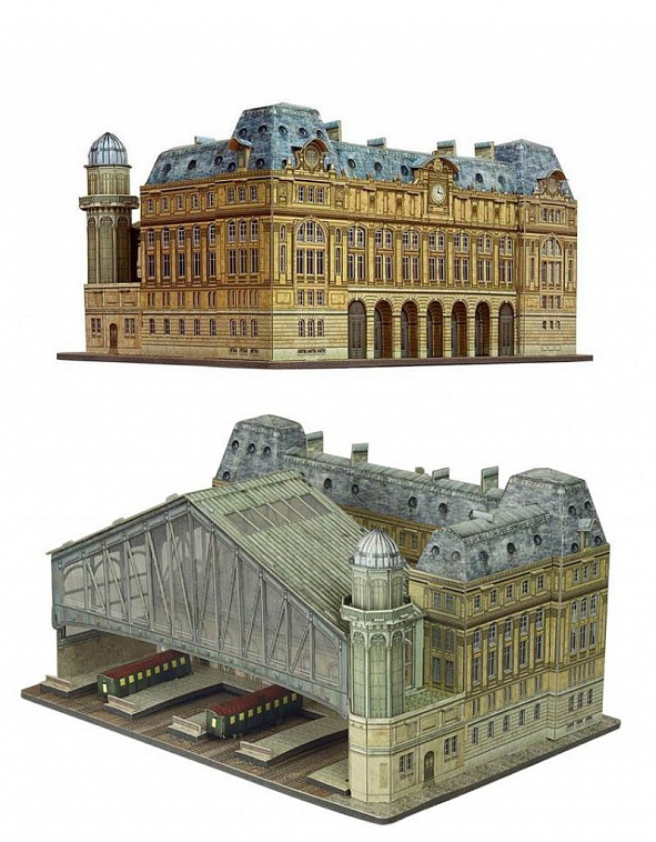 Сборная модель из картона Вокзалы мира "Сен-Лазар"