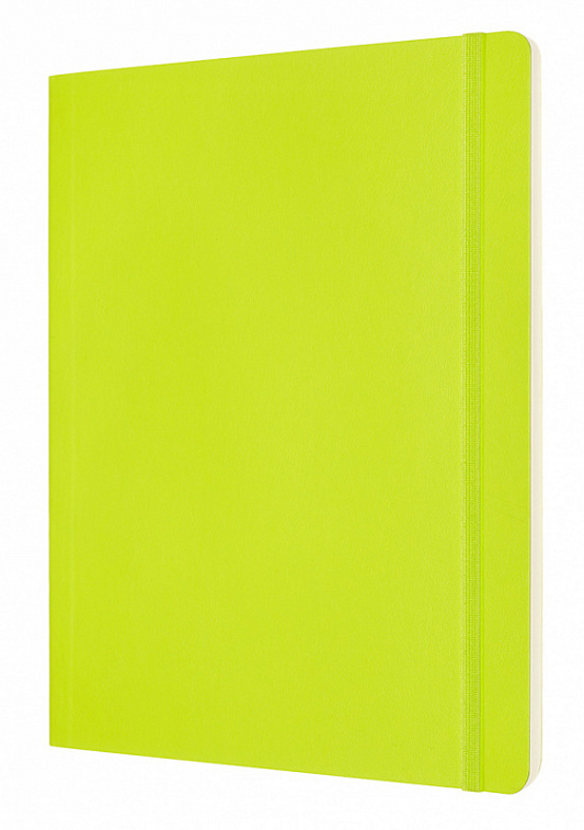 Записная книжка нелинованная Moleskine "Classic Soft" XLarge 19х25 см 192 стр., обложка лайм