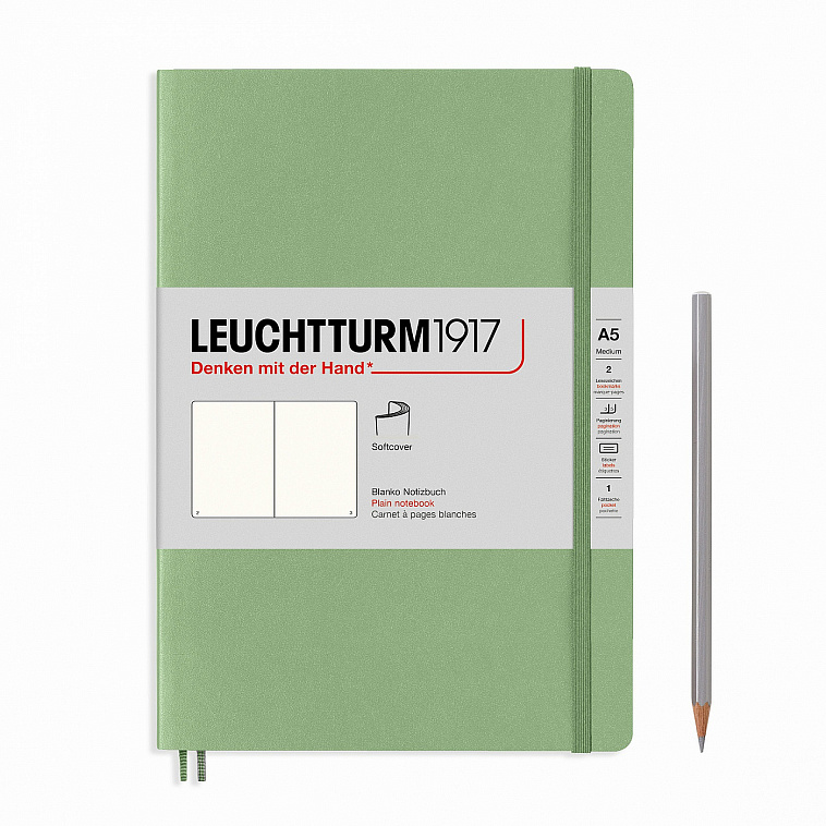 Книга для записей в точку Leuchtturm1917 "Muted Colours" Medium А5, зеленый