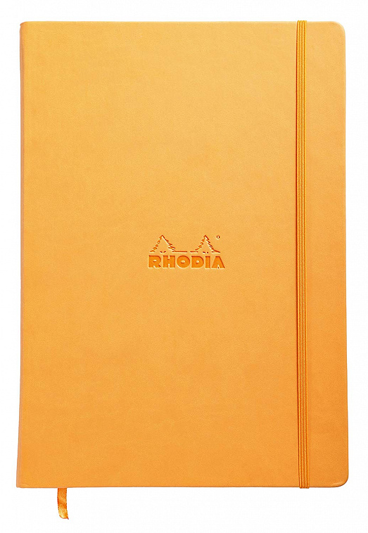 Блокнот Rhodia "Webnotebook" А4 96 л 90 г, оранжевый, листы: слоновая кость