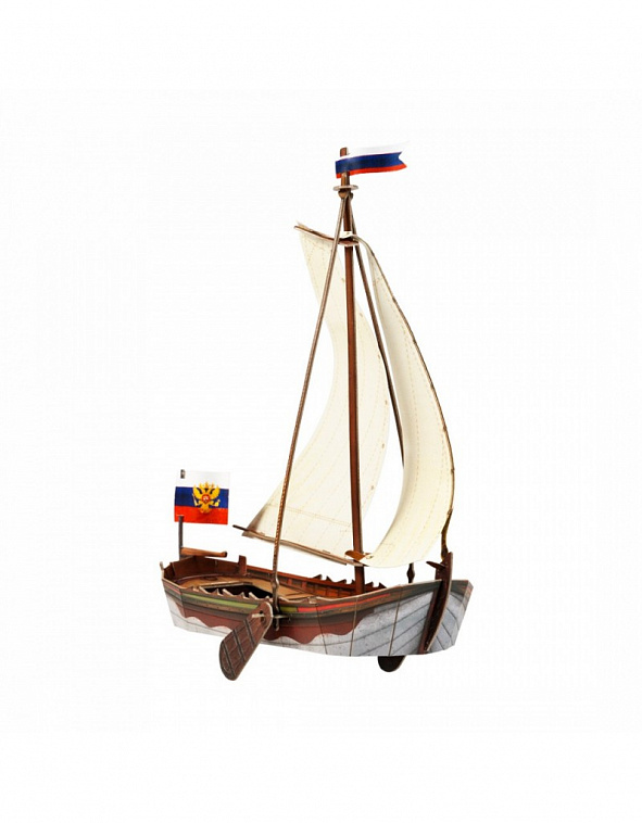 Сборная модель из картона Корабли "Бот "Фортуна"