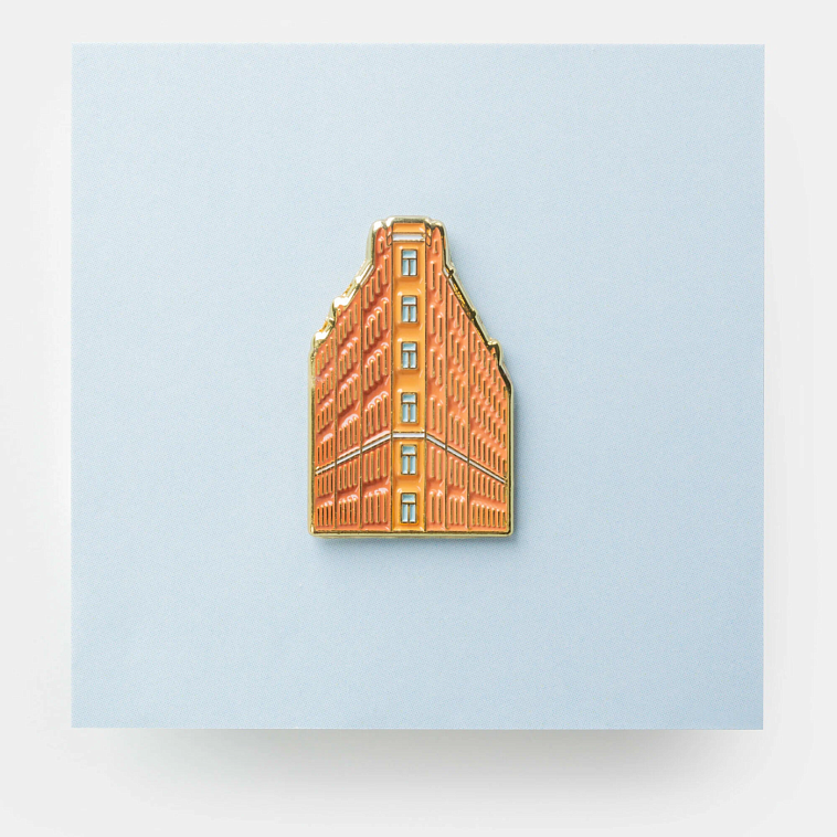 Значок металлический "Heart of Moscow" Я.Музей Дом-утюг 606x758