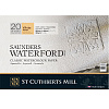 Альбом-склейка для акварели Saunders Waterford Rough крупное зерно 26х18 см 20 л 300 г белый