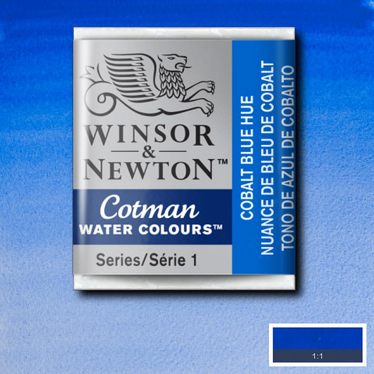 Акварель Winsor&Newton "Cotman" в кювете Кобальт синий   606x758