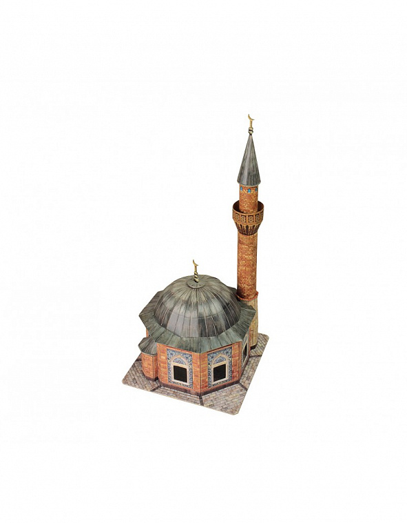 Сборная модель из картона Храмы мира "Мечеть Конак. 1754 г. Измир, Турция" Масштаб 1/87