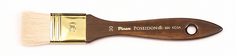 Кисть коза №30 флейц Pinax "Poseidon 820" короткая ручка 606x758