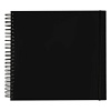 Скетчбук на спирали Гамма "Студия" 30х30 см 100 л 110 г, черный, твердая обложка, на резинке, слон 3