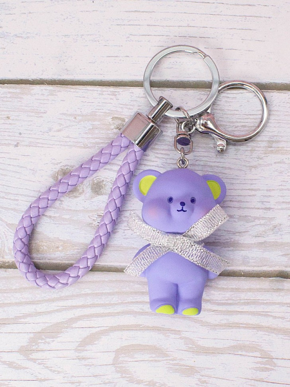 Брелок "Bear bow", purple